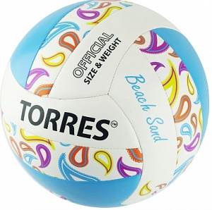 Волейбольный мяч пляжный Torres Beach Sand Blue АРТ.V32095b
